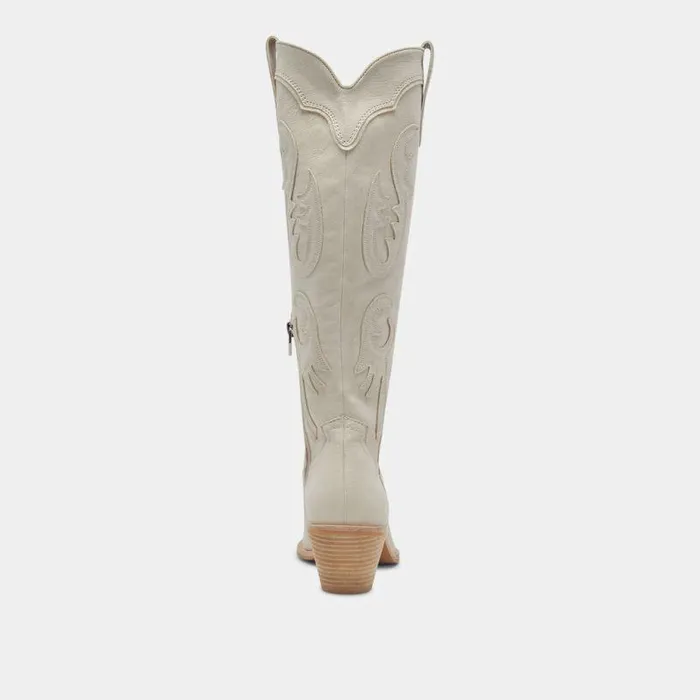 Boots and Booties Shop Dolce Vita Samsin Boots Ivory Nubuck Ivory Nubuck