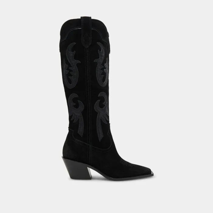 Boots and Booties Shop Dolce Vita Samsin Boots Onyx Suede Onyx Suede