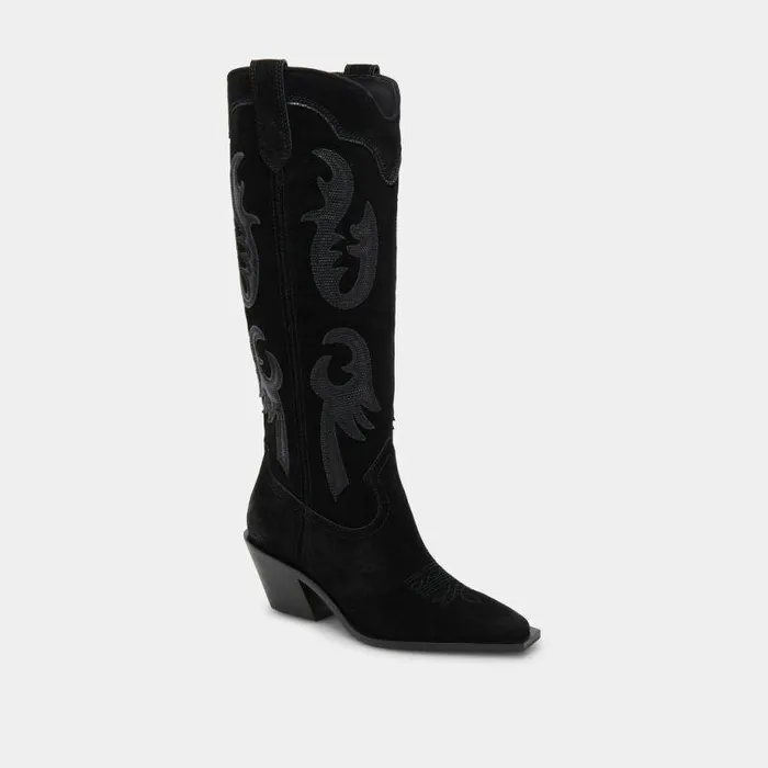 Boots and Booties Shop Dolce Vita Samsin Boots Onyx Suede Onyx Suede