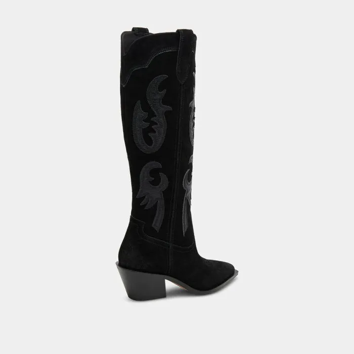Boots and Booties Shop Dolce Vita Samsin Boots Onyx Suede Onyx Suede