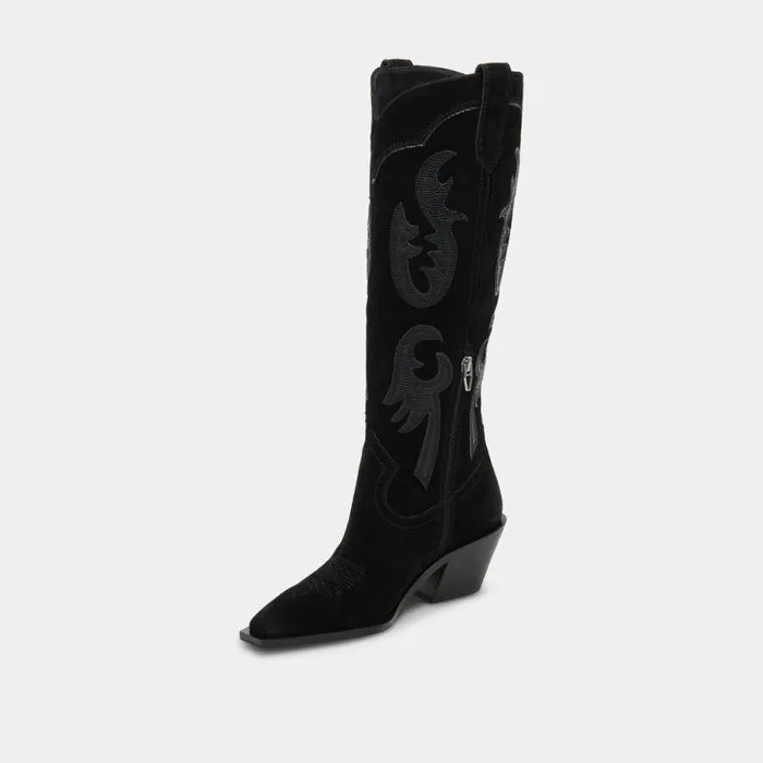 Boots and Booties Shop Dolce Vita Samsin Boots Onyx Suede Onyx Suede