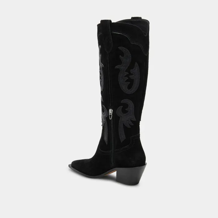Boots and Booties Shop Dolce Vita Samsin Boots Onyx Suede Onyx Suede