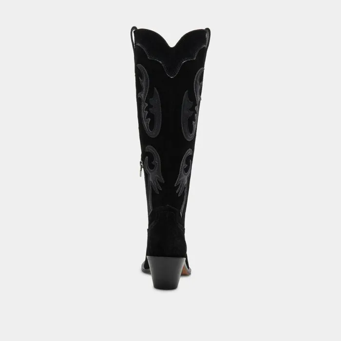 Boots and Booties Shop Dolce Vita Samsin Boots Onyx Suede Onyx Suede