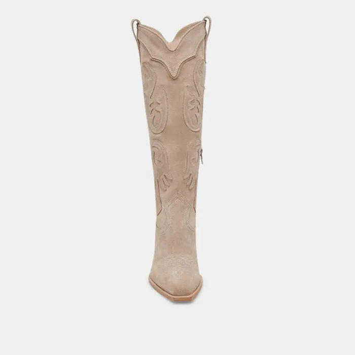 Boots and Booties Shop Dolce Vita Samsin Boots Taupe Suede Taupe Suede