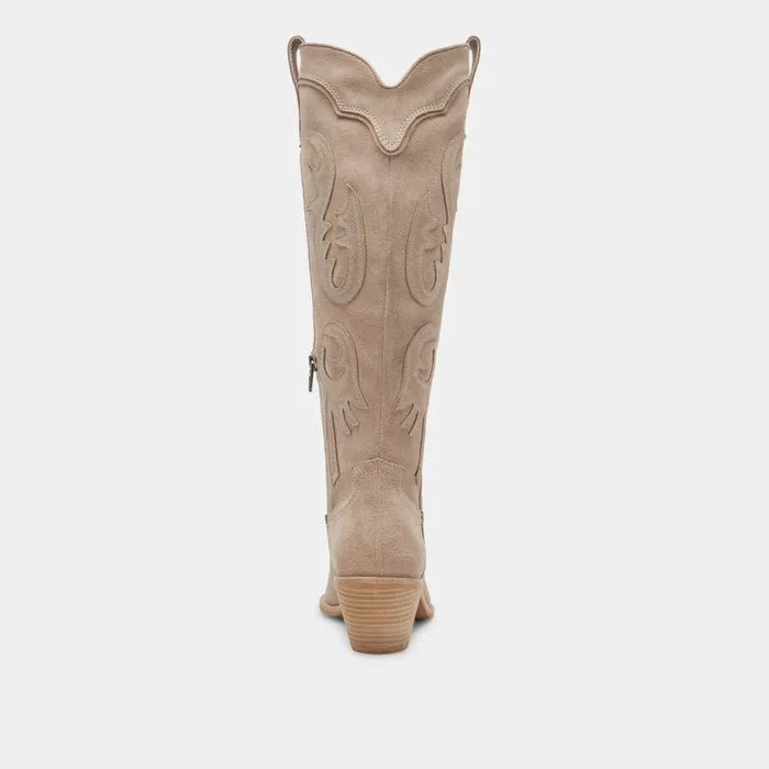 Boots and Booties Shop Dolce Vita Samsin Boots Taupe Suede Taupe Suede