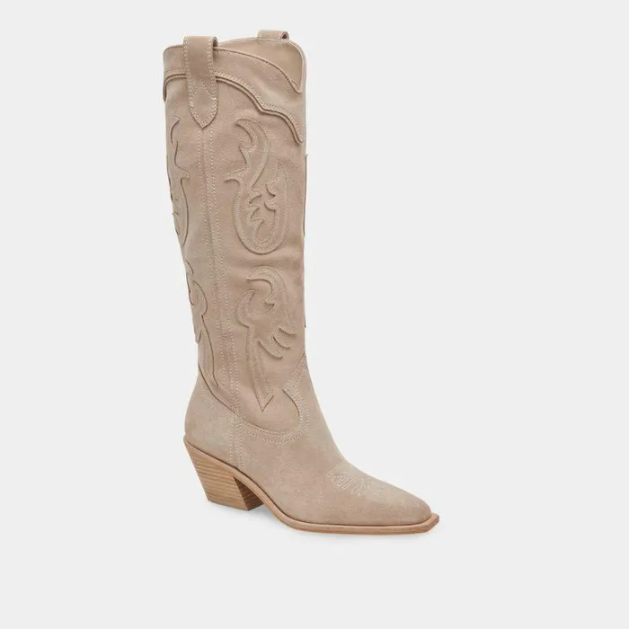 Boots and Booties Shop Dolce Vita Samsin Boots Taupe Suede Taupe Suede