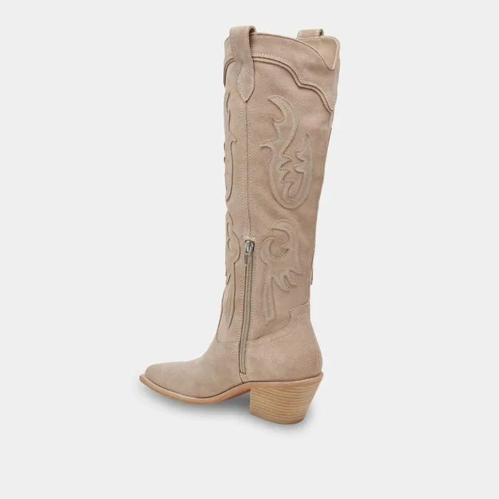 Boots and Booties Shop Dolce Vita Samsin Boots Taupe Suede Taupe Suede