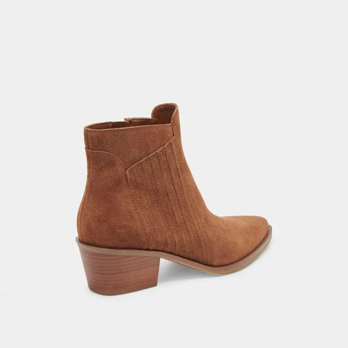 Boots and Booties Shop Dolce Vita Sawyer Booties Chestnut Suede Women039s Suede Chestnut Booties Chestnut Suede