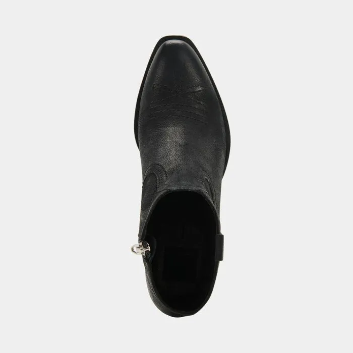 Boots and Booties Shop Dolce Vita Silma Booties Black Leather Black Leather