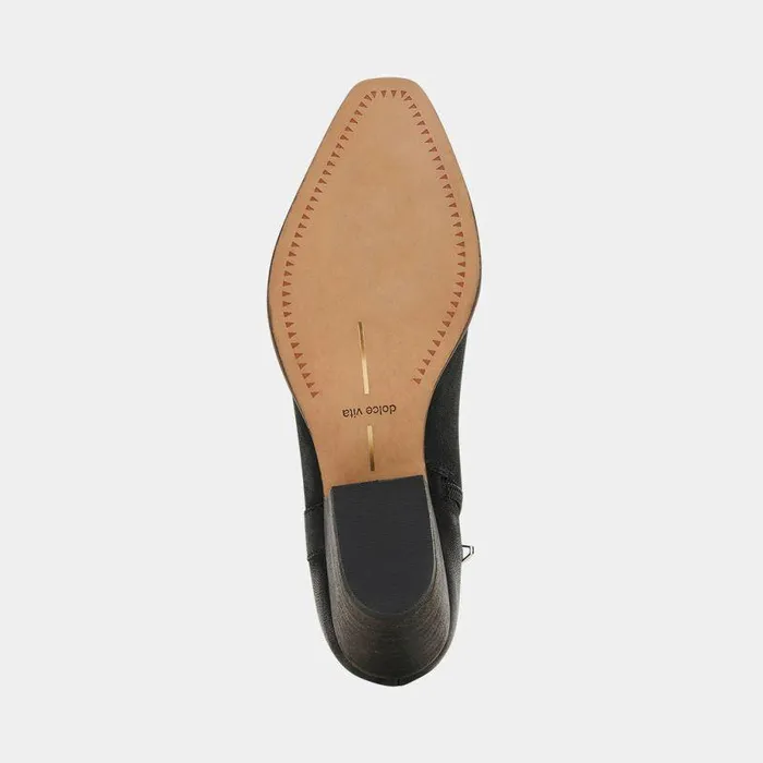 Boots and Booties Shop Dolce Vita Silma Booties Black Leather Black Leather