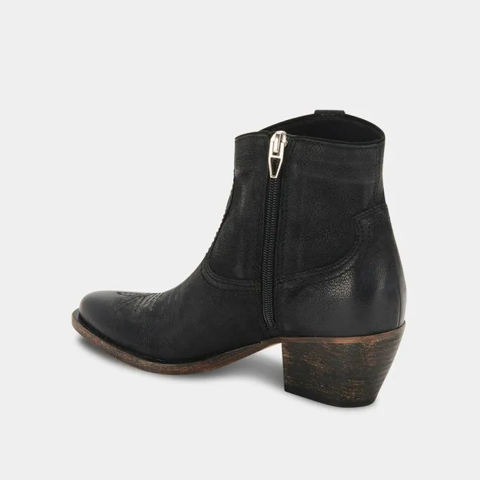 Boots and Booties Shop Dolce Vita Silma Booties Black Leather Black Leather