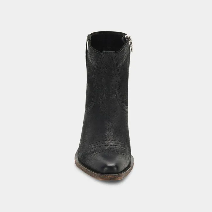 Boots and Booties Shop Dolce Vita Silma Booties Black Leather Black Leather