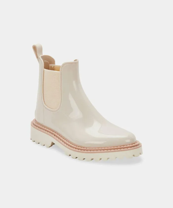 Boots and Booties Shop Dolce Vita Stormy Rainboots Ivory Patent Stella Ivory Patent Stella