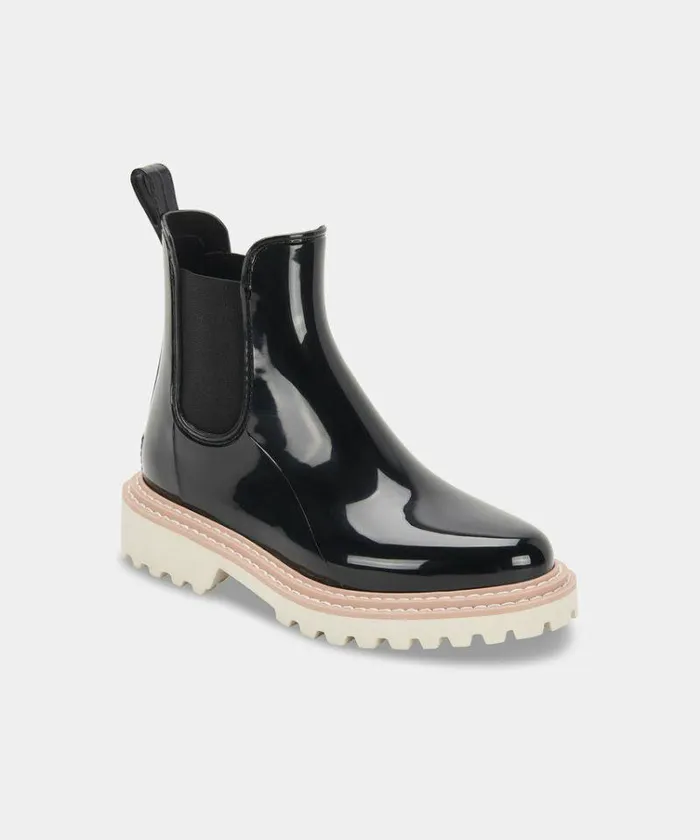 Boots and Booties Shop Dolce Vita Stormy Rainboots Onyx Patent Stella Onyx Patent Stella