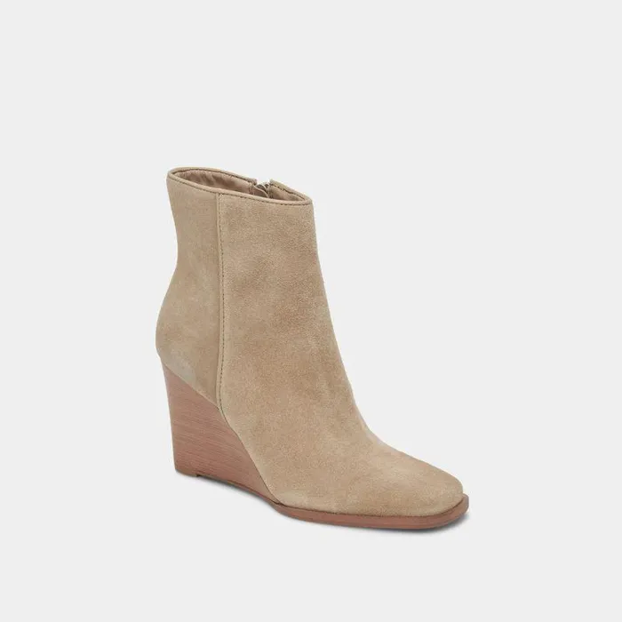 Boots and Booties Shop Dolce Vita Susann Booties Almond Suede Almond Suede