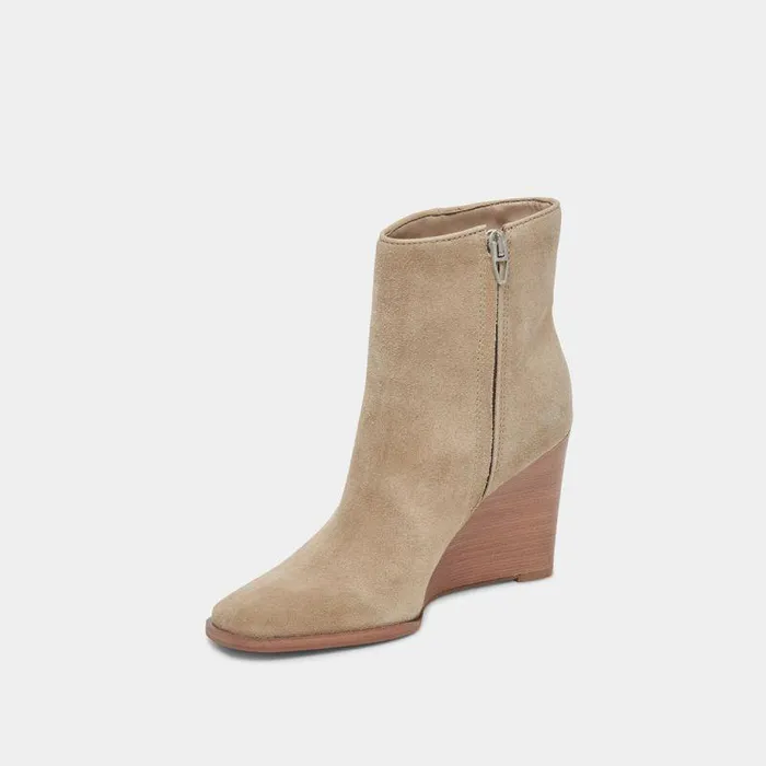 Boots and Booties Shop Dolce Vita Susann Booties Almond Suede Almond Suede