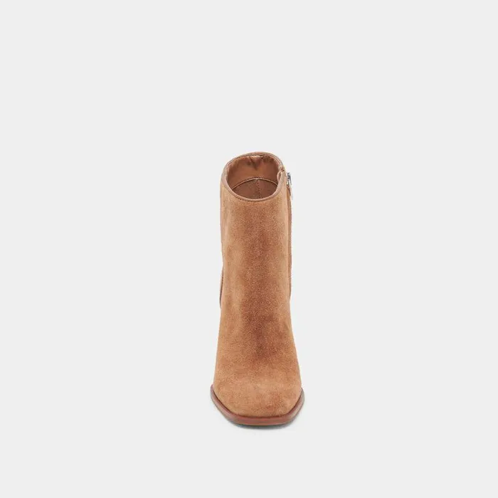 Boots and Booties Shop Dolce Vita Susann Booties Chestnut Suede Chestnut Suede