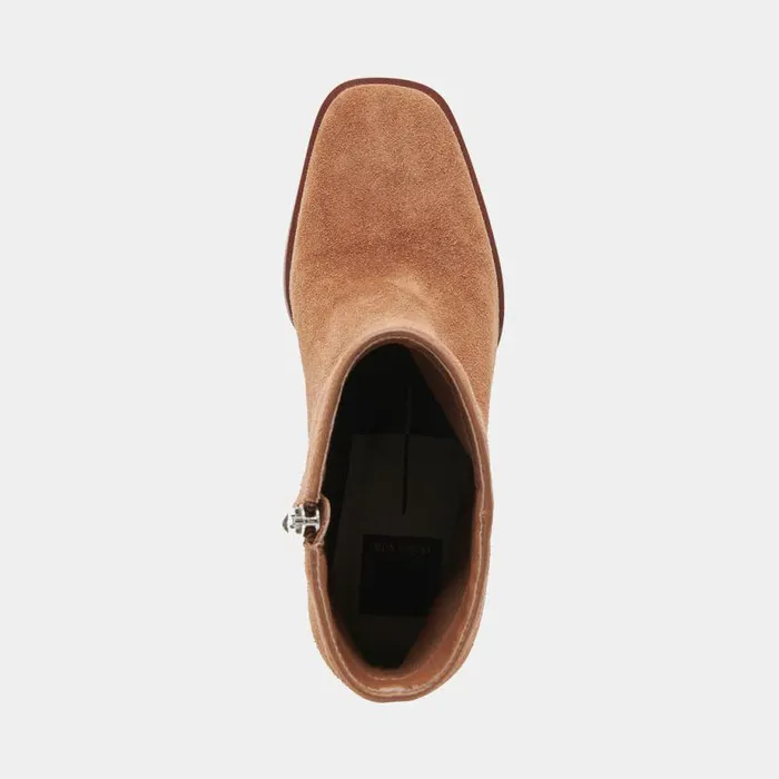 Boots and Booties Shop Dolce Vita Susann Booties Chestnut Suede Chestnut Suede