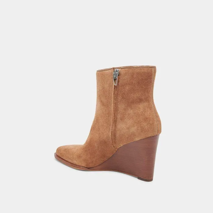 Boots and Booties Shop Dolce Vita Susann Booties Chestnut Suede Chestnut Suede