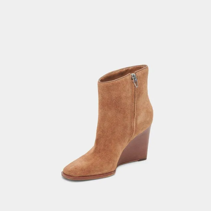 Boots and Booties Shop Dolce Vita Susann Booties Chestnut Suede Chestnut Suede