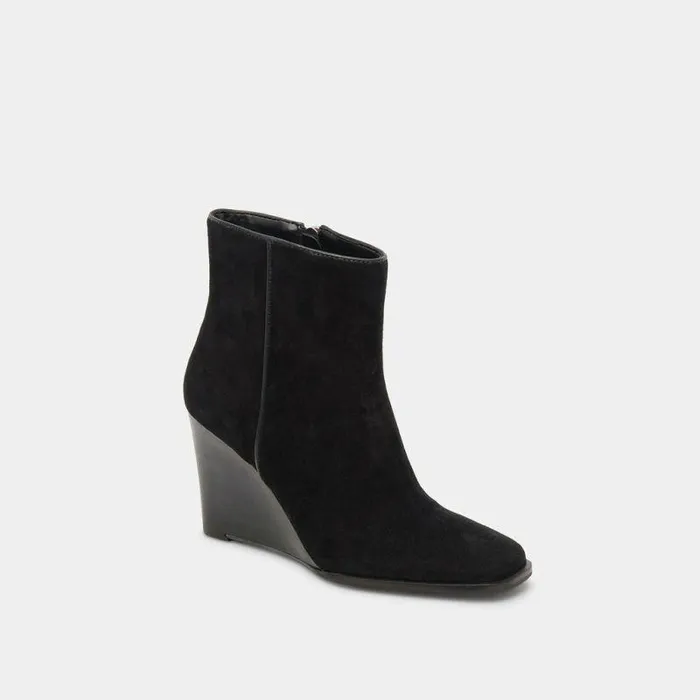 Boots and Booties Shop Dolce Vita Susann Booties Onyx Suede Onyx Suede