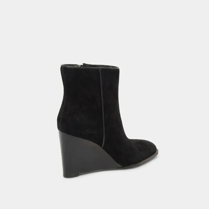 Boots and Booties Shop Dolce Vita Susann Booties Onyx Suede Onyx Suede