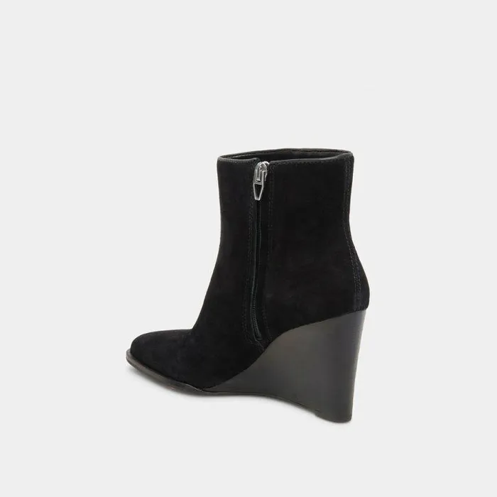 Boots and Booties Shop Dolce Vita Susann Booties Onyx Suede Onyx Suede