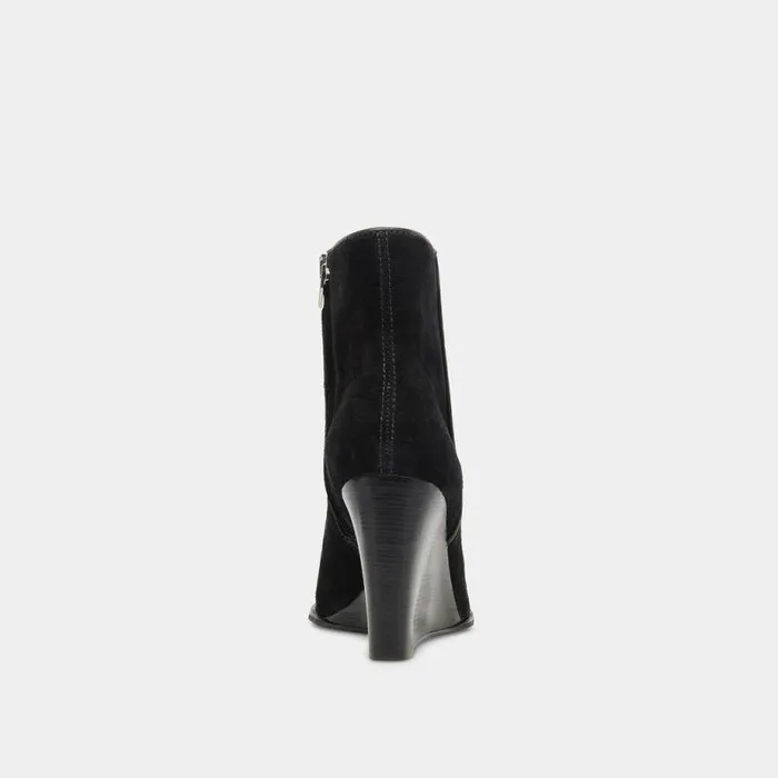Boots and Booties Shop Dolce Vita Susann Booties Onyx Suede Onyx Suede
