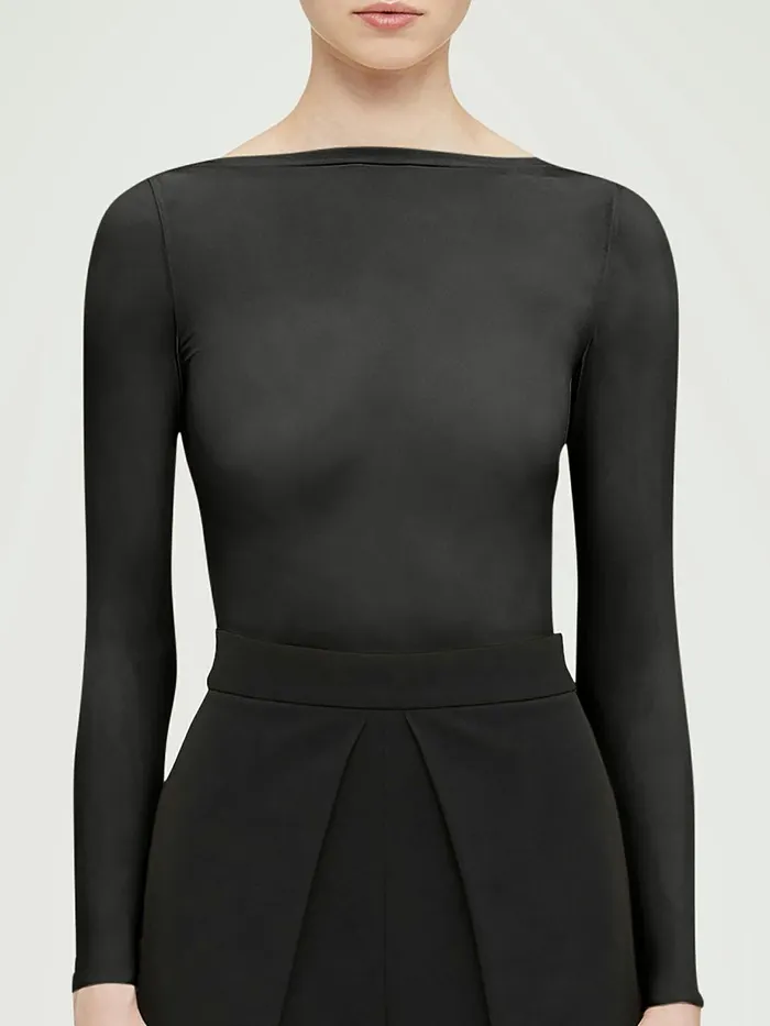 Buenos Aires Top Long Sleeves Black Women Wolford Tops