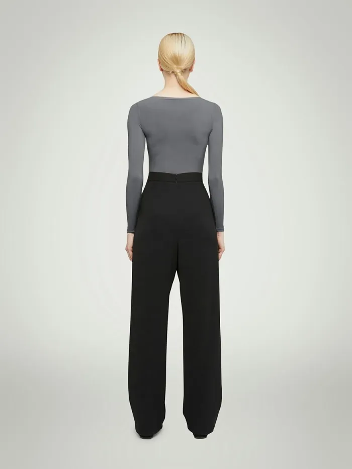 Buenos Aires Top Long Sleeves Soft Pewter Women Wolford Tops