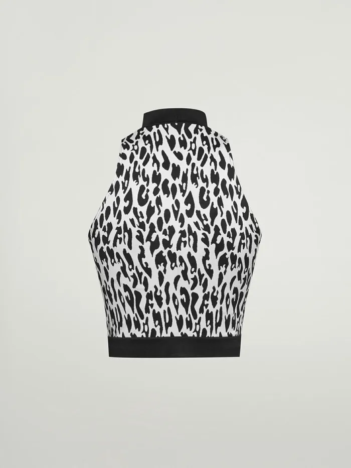 C2C Leopard Top Sleeveless Sugar Zwizzleblack Women Wolford Tops