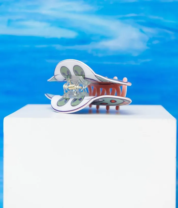 Cartoon Spaceship Aliens Hair Claw Accessories Unique Vintage Hair Clips