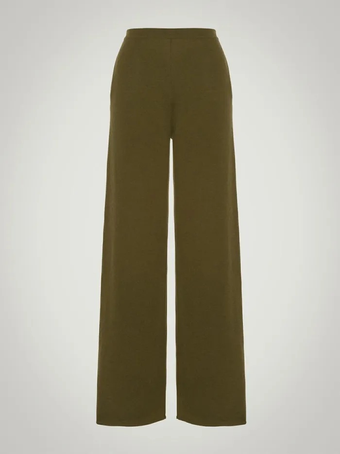 Cashmere Trousers Earth Green Women Wolford Trousers and Jumpsuits