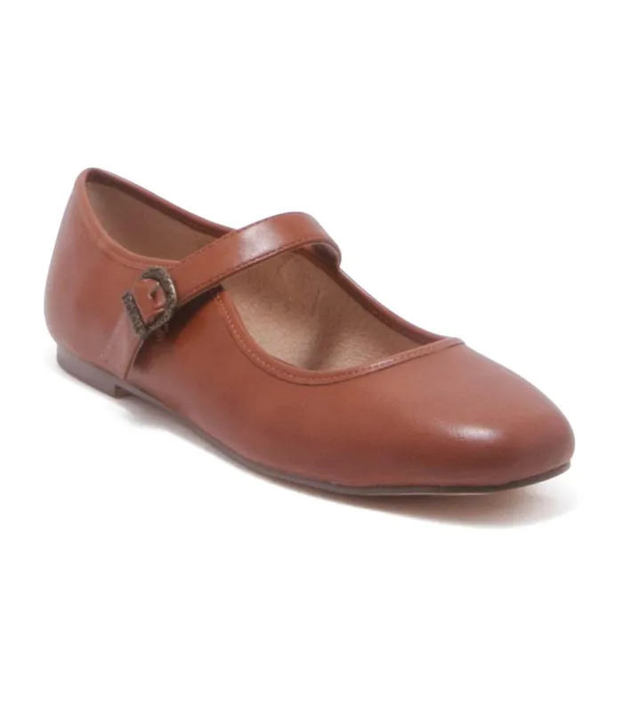 Chelsea Crew Rust Mary Jane Dora Flats Shoes Unique Vintage Flats