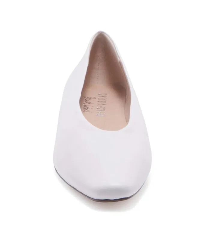Chelsea Crew White Leather Slick Flats Shoes Unique Vintage Flats