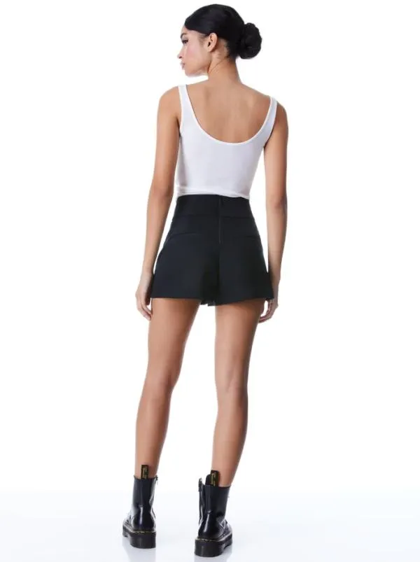 Classics Women Alice Olivia DONALD HIGH WAIST SHORT Black