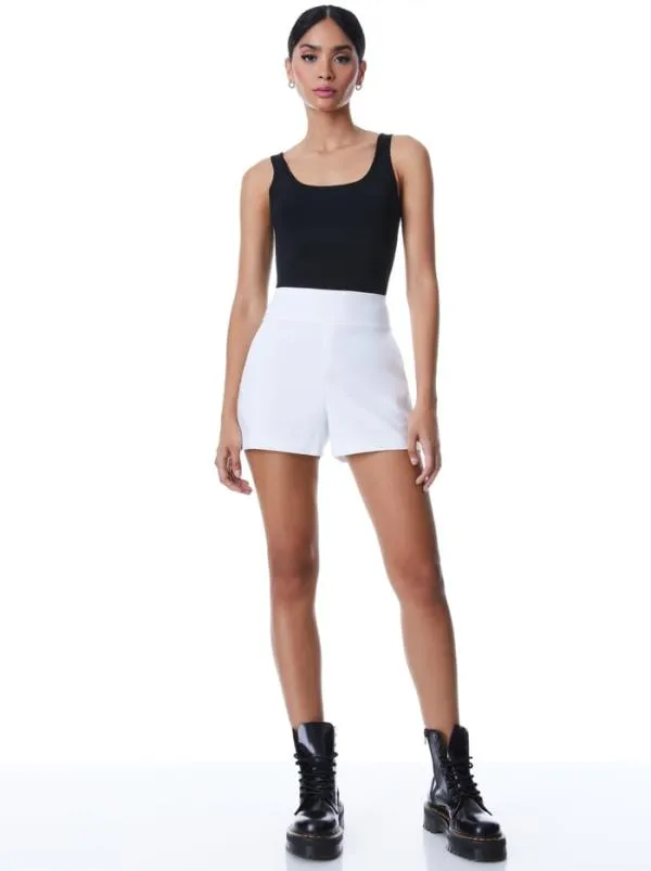 Classics Women Alice Olivia DONALD HIGH WAIST SHORT White
