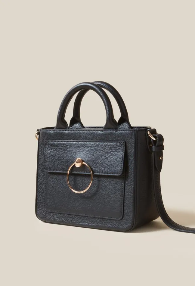 Claudie Pierlot Anouck Grained Leather Bag Bags Crossbody Bags