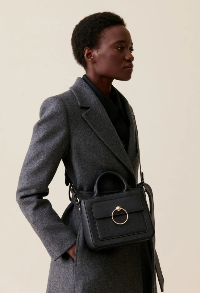 Claudie Pierlot Anouck Grained Leather Bag Bags Crossbody Bags