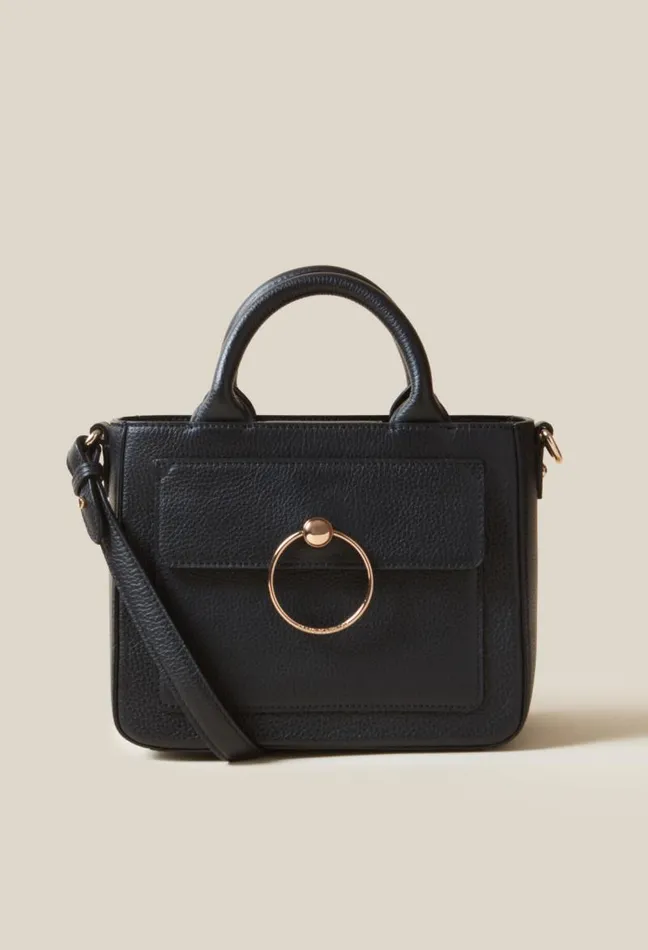 Claudie Pierlot Anouck Grained Leather Bag Bags Crossbody Bags