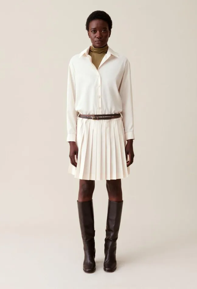 Claudie Pierlot Belted Shirt Dress Clothes Dresses