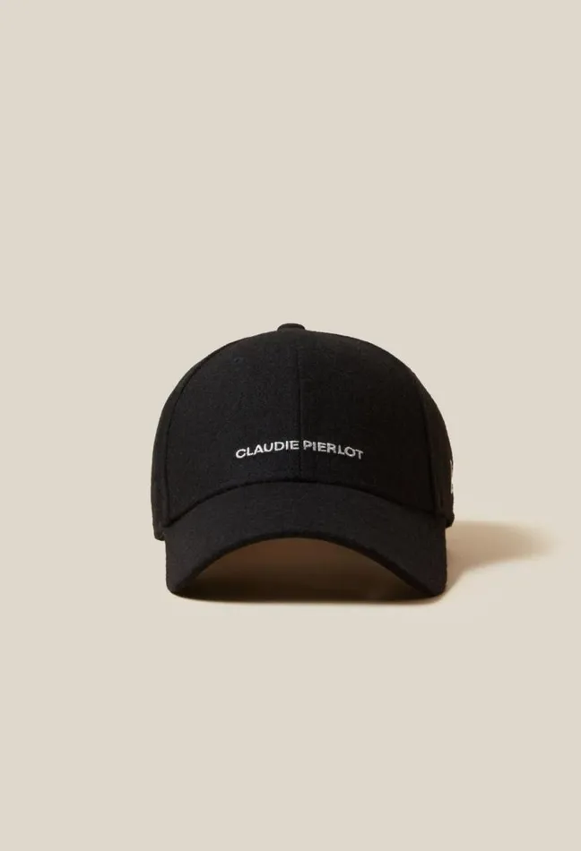 Claudie Pierlot Black Claudie Pierlot Logo Cap Accessories Caps