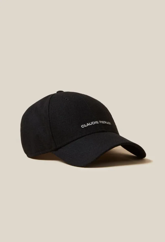 Claudie Pierlot Black Claudie Pierlot Logo Cap Accessories Caps