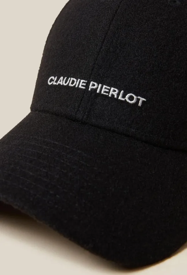 Claudie Pierlot Black Claudie Pierlot Logo Cap Accessories Caps