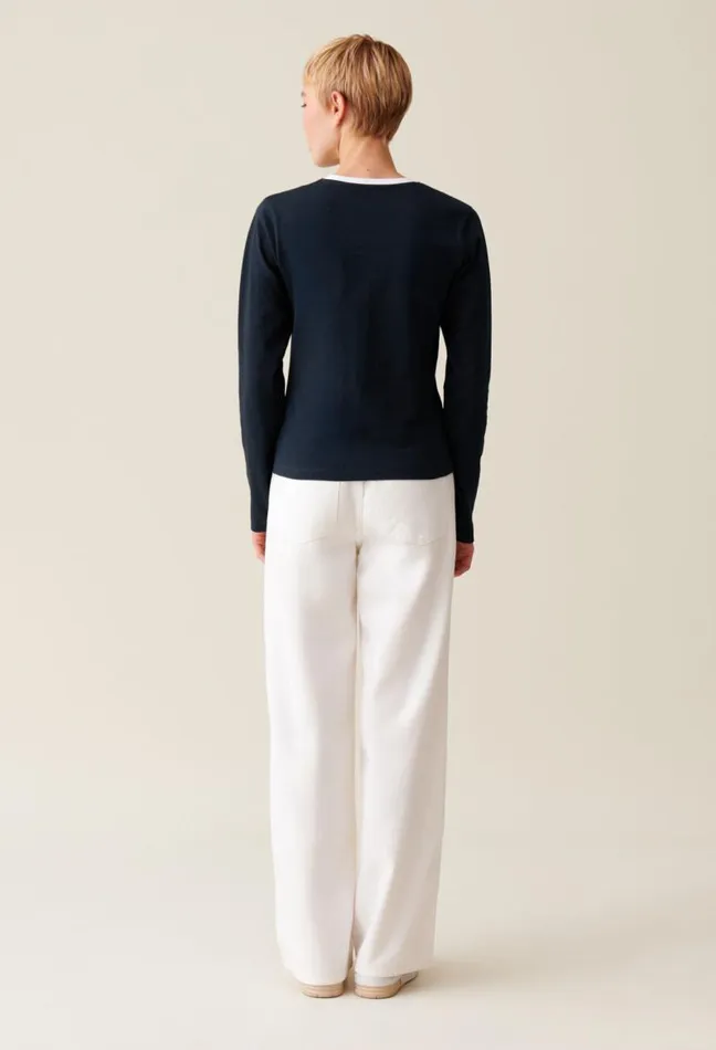 Claudie Pierlot Black Cotton Longsleeve Tshirt Clothes Tshirts