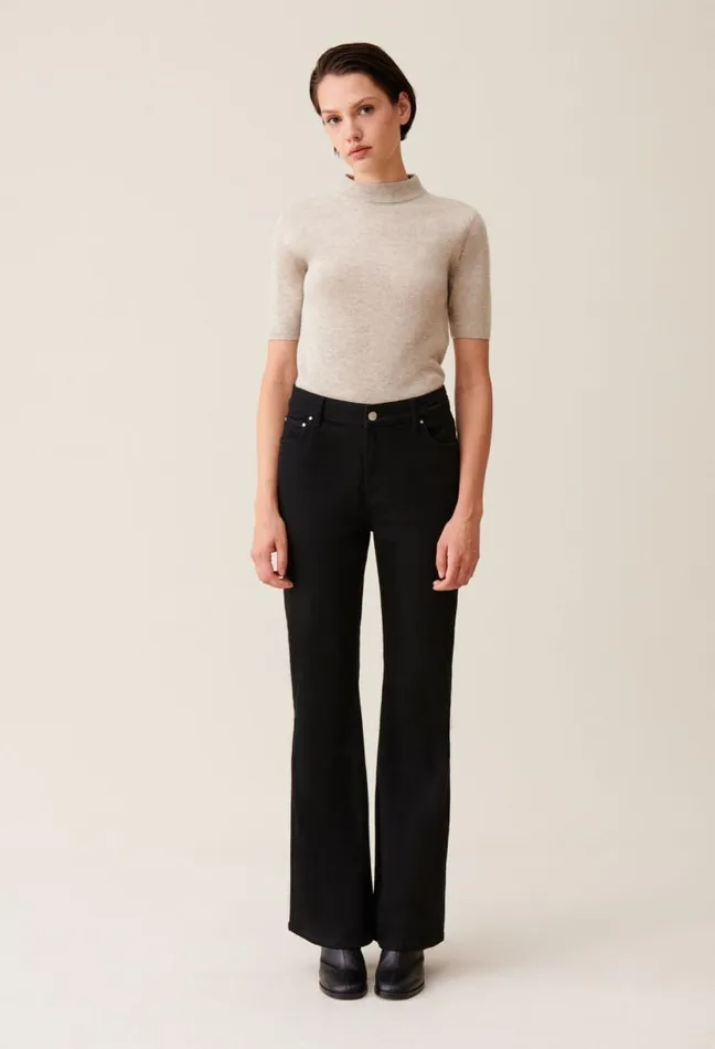 Claudie Pierlot Black Flared Jeans Clothes Jeans And Trousers