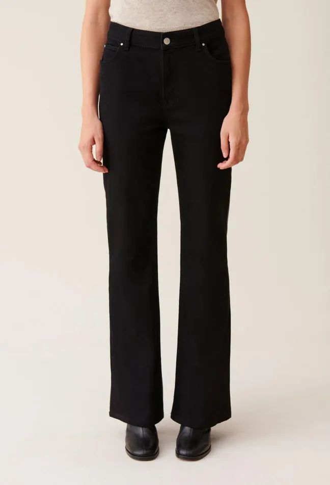 Claudie Pierlot Black Flared Jeans Clothes Jeans And Trousers