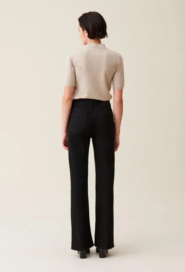 Claudie Pierlot Black Flared Jeans Clothes Jeans And Trousers