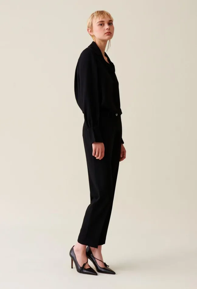 Claudie Pierlot Black Floaty Blouse Clothes Tops And Shirts
