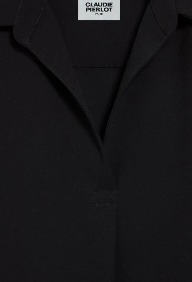 Claudie Pierlot Black Floaty Blouse Clothes Tops And Shirts
